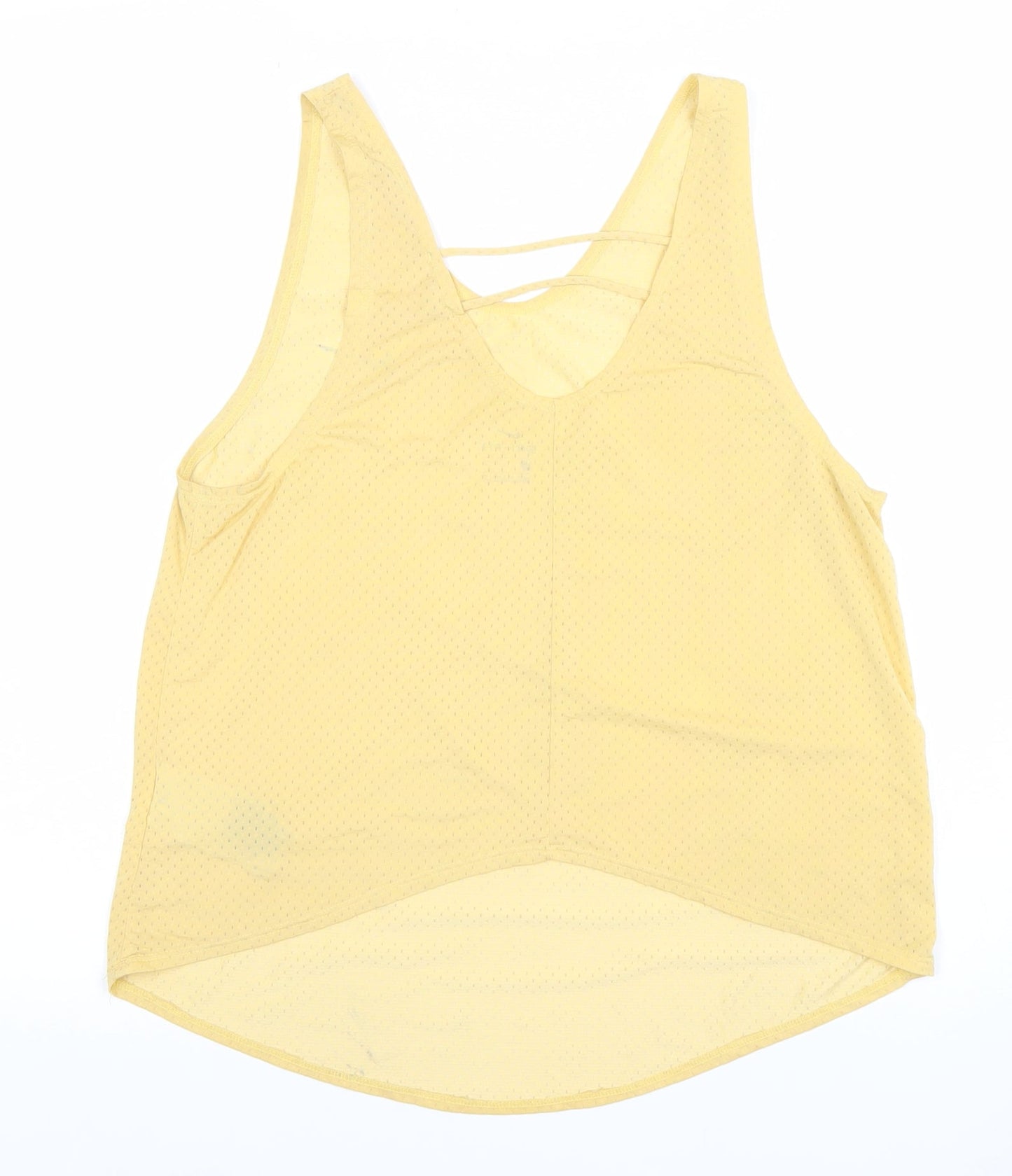 Nike Women's Yellow Running Dri-FIT Racerback Tank Top Size S