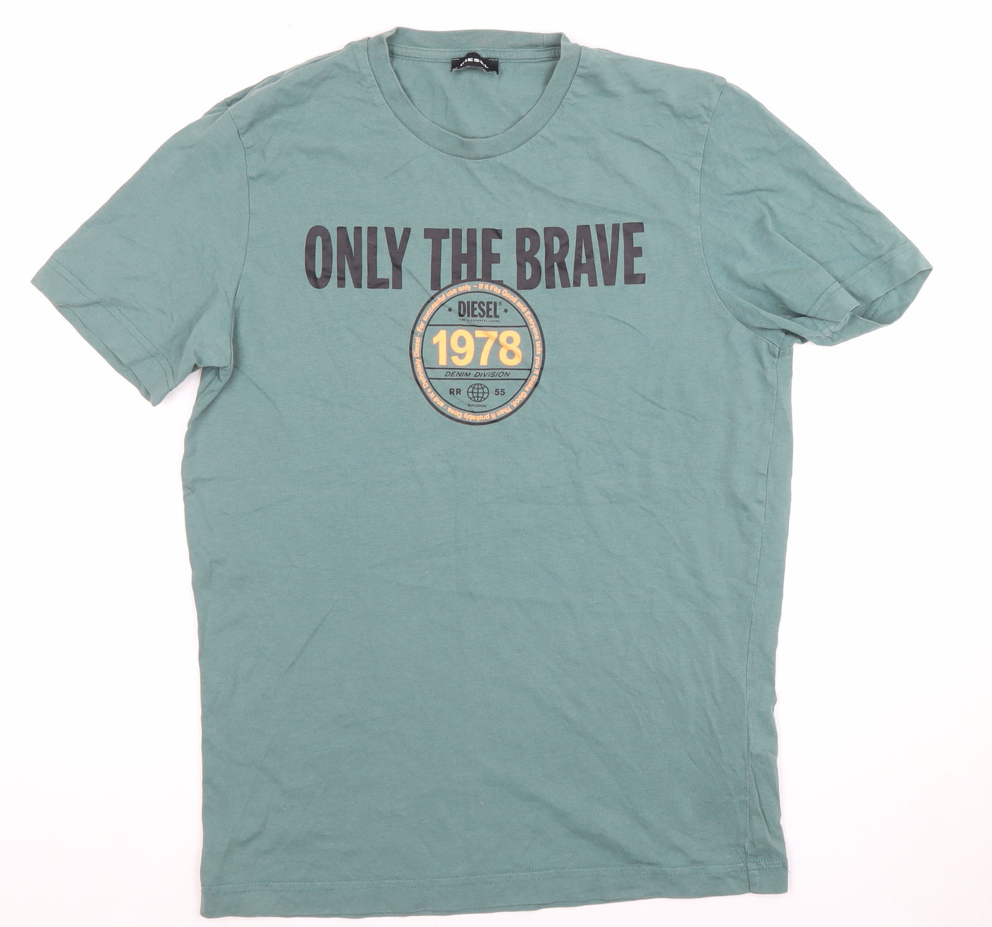 Mens UK Size S Diesel Green  T-Shirt
