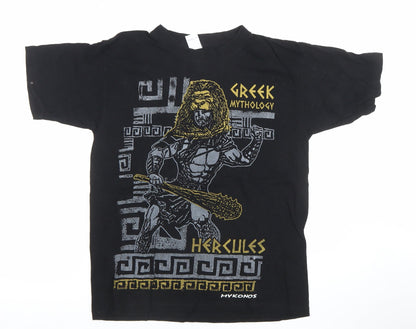 Mens UK Size XS Unknown Black  T-Shirt