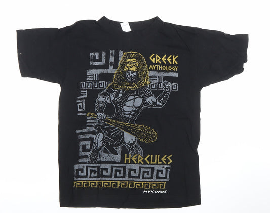 Mens UK Size XS Unknown Black  T-Shirt