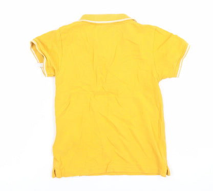 Boys UK Size 5-6 Years Bossini Yellow Basic Polo