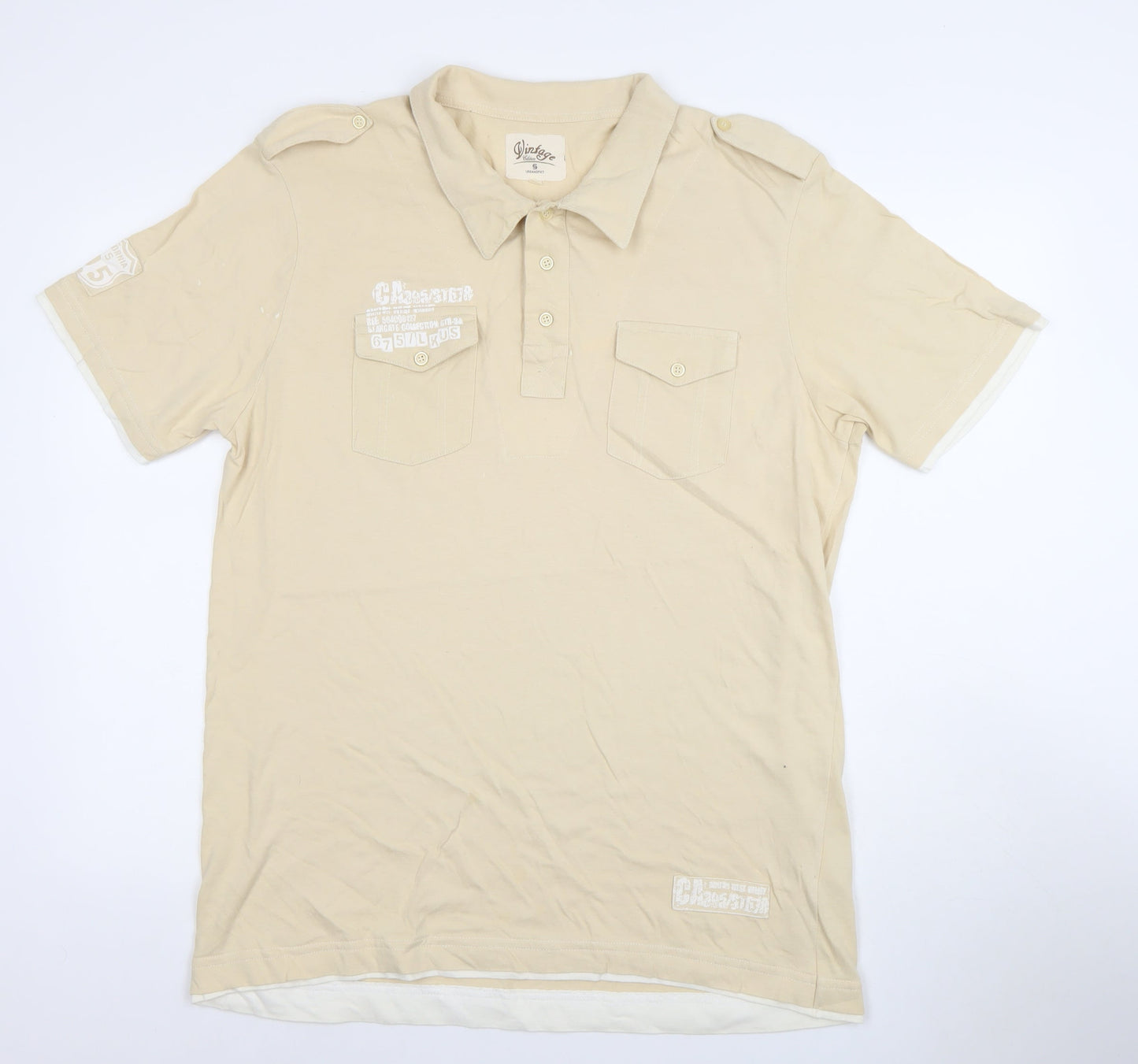 Mens UK Size XL Vintage Edition Urban Spirit 100% Cotton Polo Shirt
