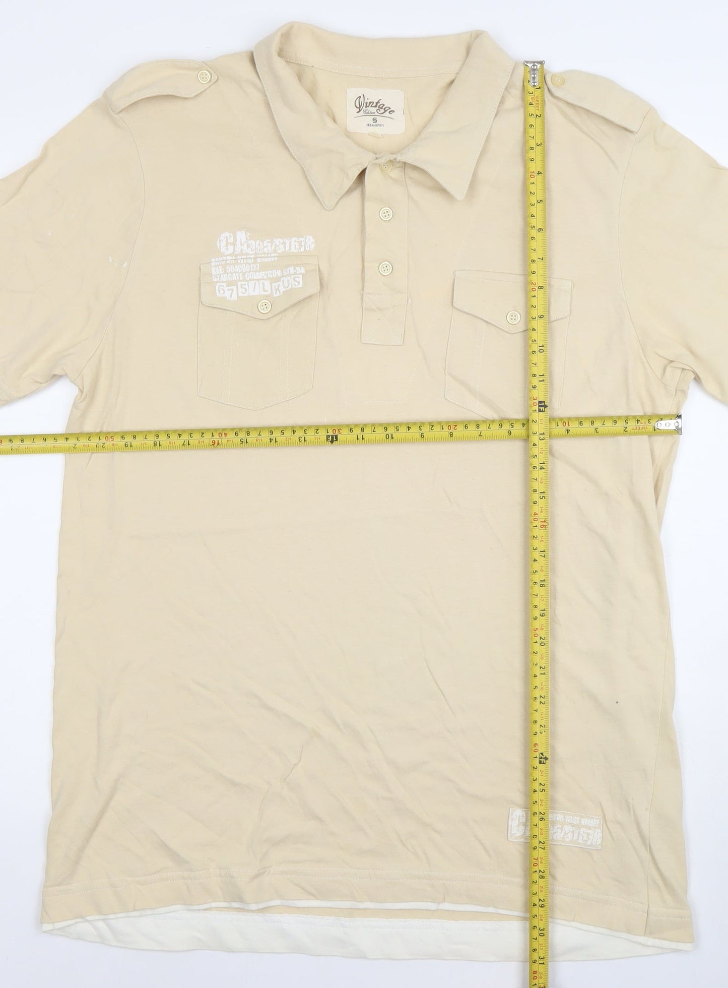 Mens UK Size XL Vintage Edition Urban Spirit 100% Cotton Polo Shirt
