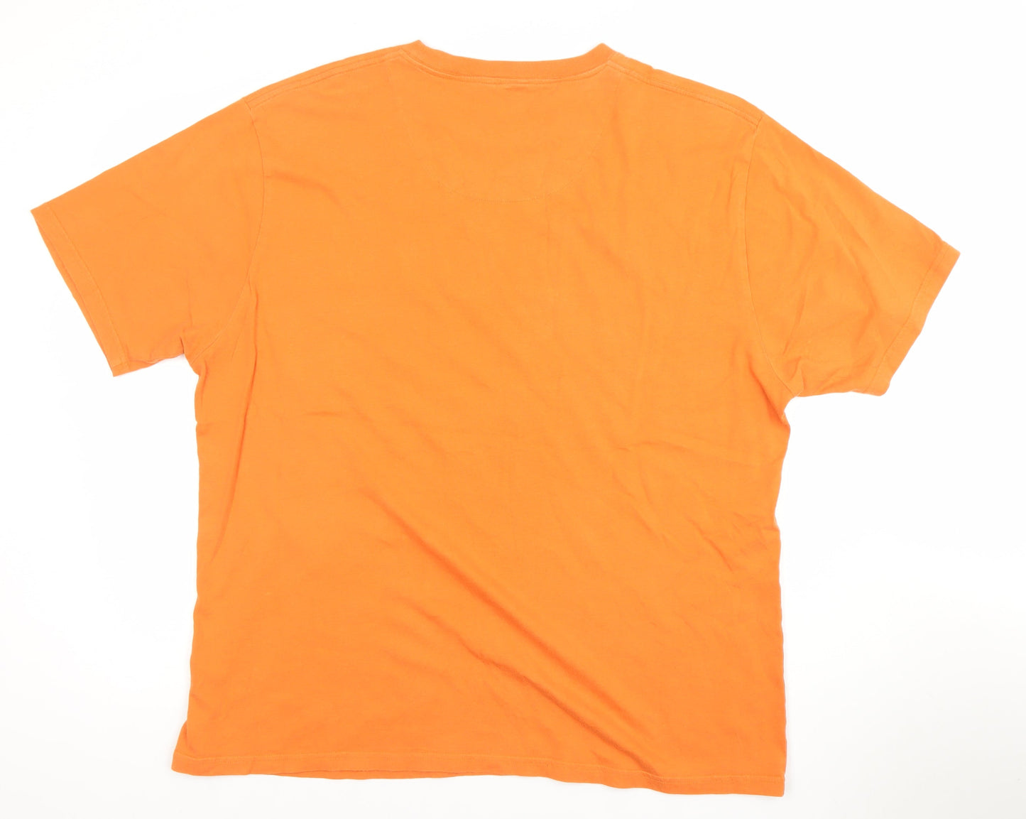 Marks and Spencer Men's Orange XL Tiger Graphic Cotton T-Shirt