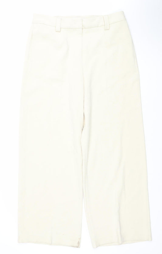 Womens UK Size 14 Marks and Spencer Regular Fit Chino Beige Trousers