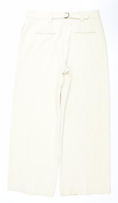 Womens UK Size 14 Marks and Spencer Regular Fit Chino Beige Trousers