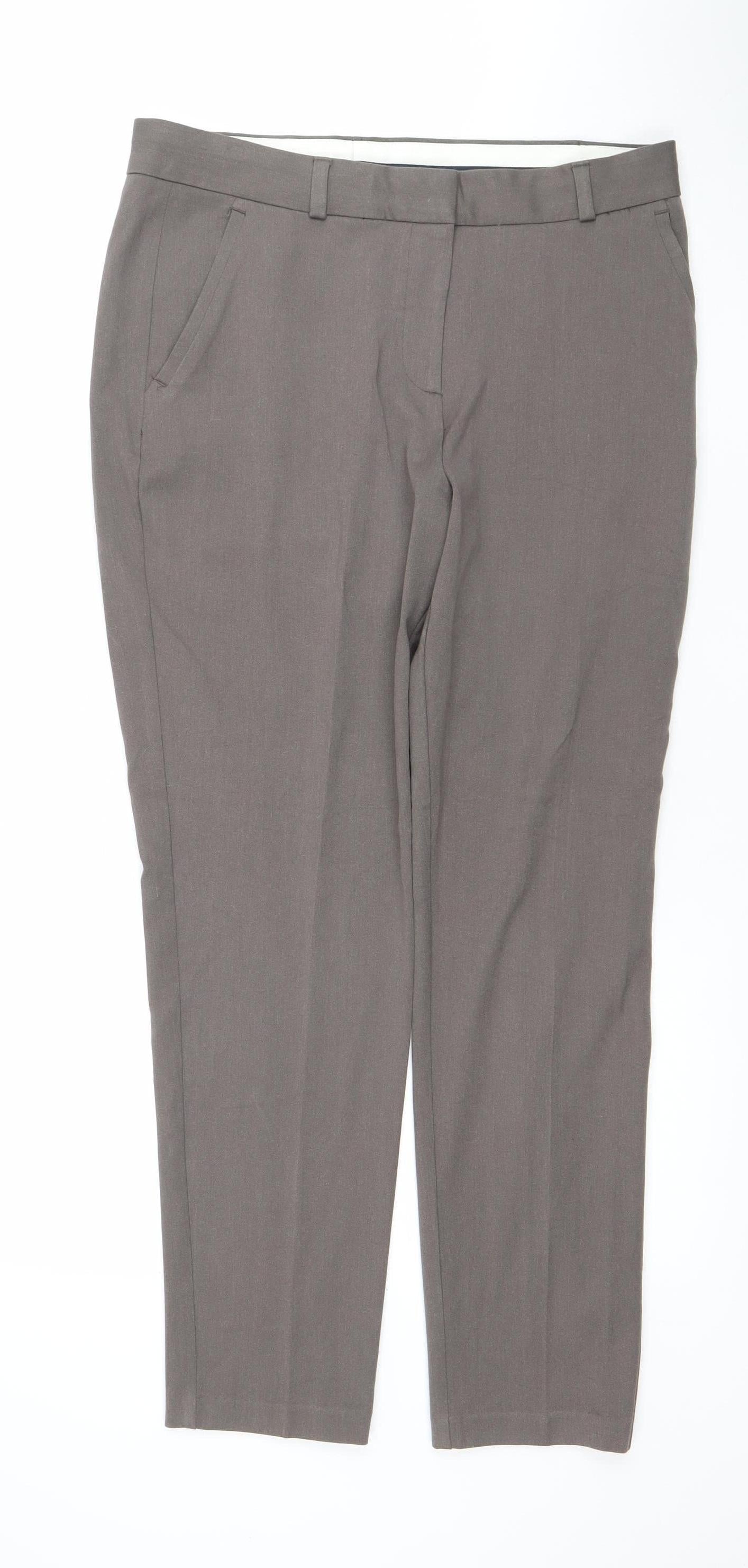 Womens UK Size 12 Marks and Spencer Regular Fit Business Casual Workwear Brown T