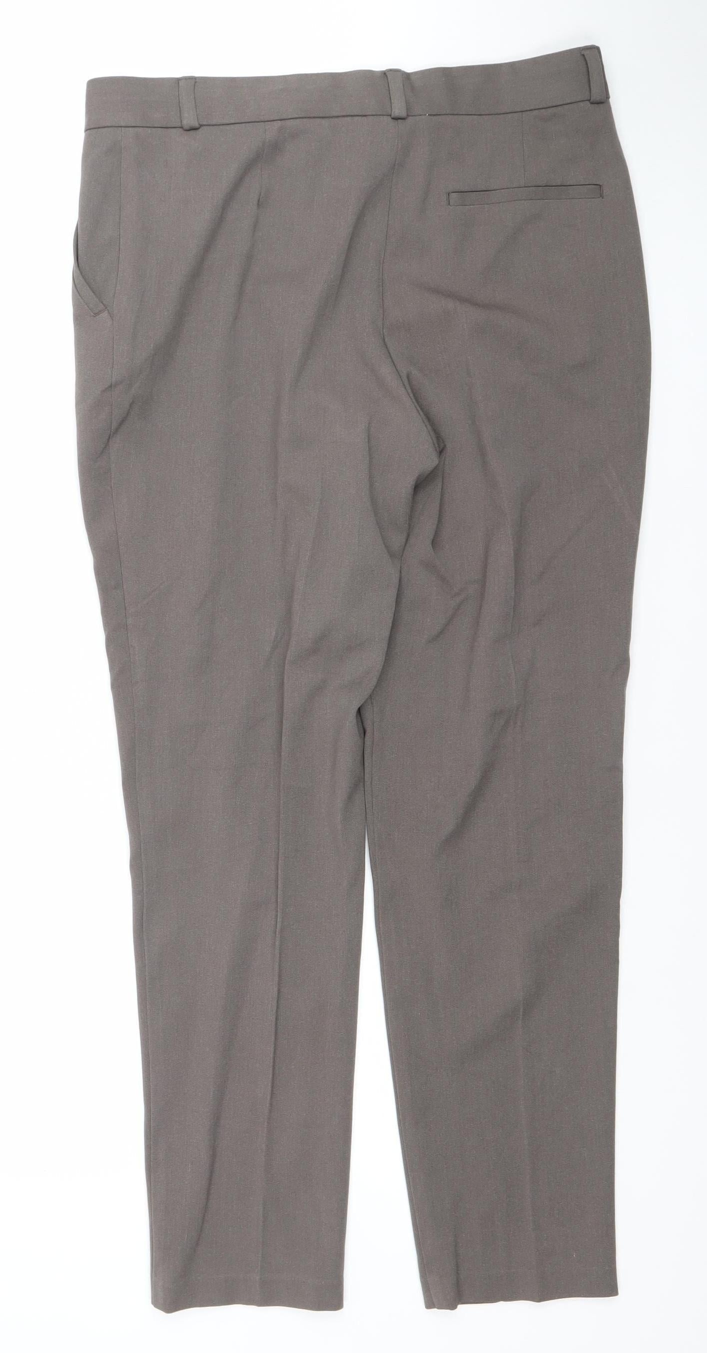 Womens UK Size 12 Marks and Spencer Regular Fit Business Casual Workwear Brown T