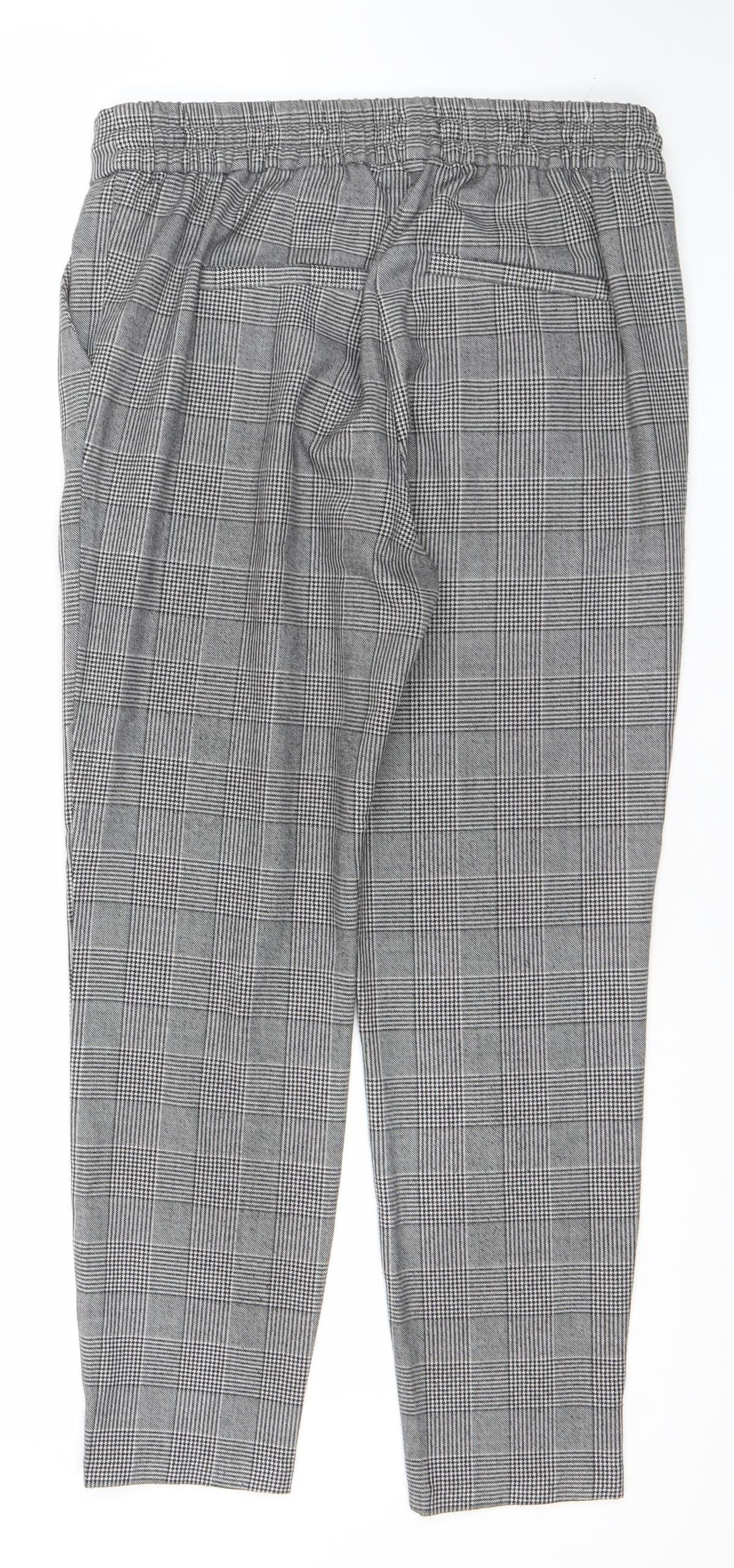 Womens UK Size S VERO MODA Regular Fit Casual Workwear Grey Trousers