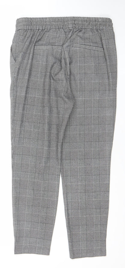Womens UK Size S VERO MODA Regular Fit Casual Workwear Grey Trousers