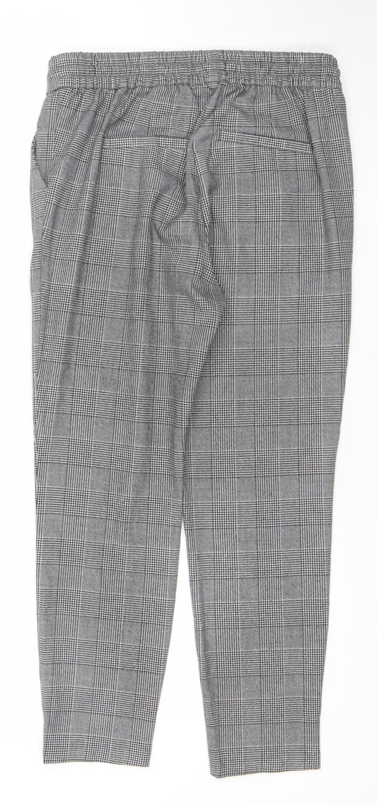 Womens UK Size S VERO MODA Regular Fit Casual Workwear Grey Trousers
