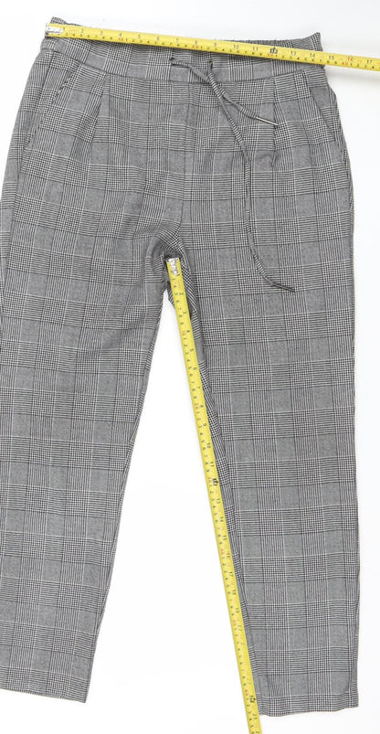 Womens UK Size S VERO MODA Regular Fit Casual Workwear Grey Trousers