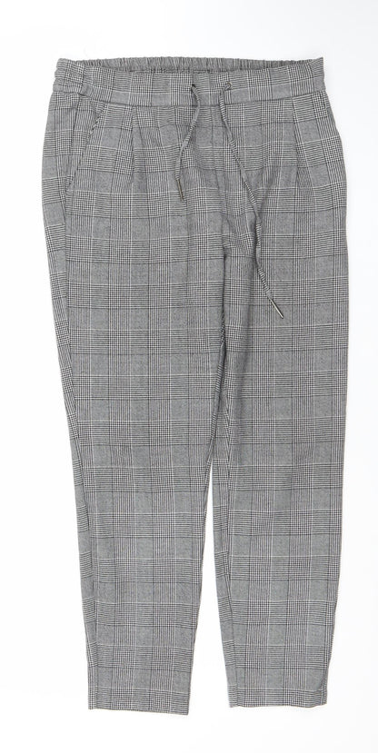 Womens UK Size S VERO MODA Regular Fit Casual Workwear Grey Trousers