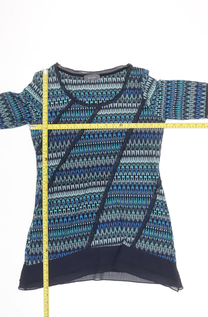Womens UK Size 12 Marks and Spencer Blue Tunic Blouse