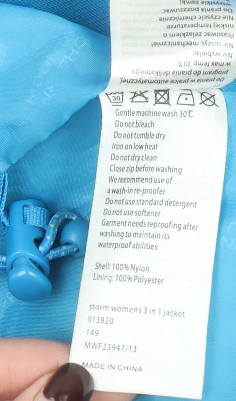 Womens UK Size 12 Mountain Warehouse Blue 3-in-1 Jacket