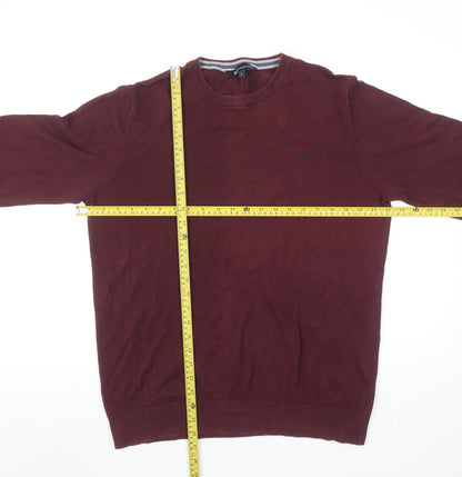 Womens UK Size L Crew Clothing Company Red Pullover Jumper