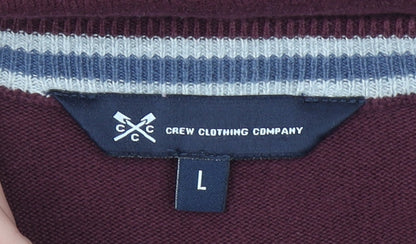 Womens UK Size L Crew Clothing Company Red Pullover Jumper