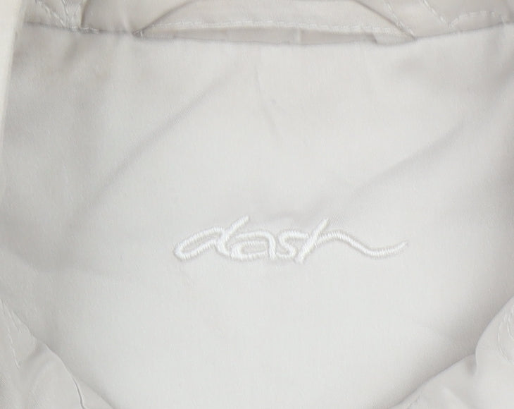 Dash Women Beige Quilted Sleeveless Waistcoat Size 14