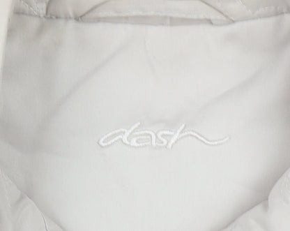 Dash Women Beige Quilted Sleeveless Waistcoat Size 14