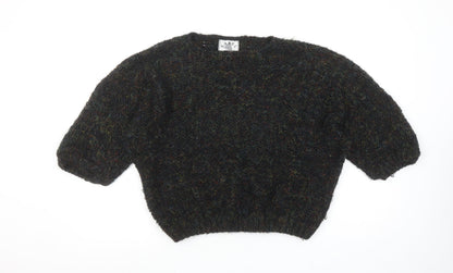 Womens UK Size 30 Label Black Pullover Jumper