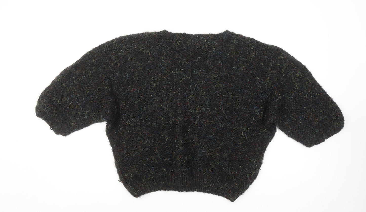 Womens UK Size 30 Label Black Pullover Jumper