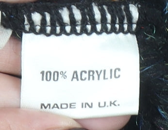 Womens UK Size 30 Label Black Pullover Jumper