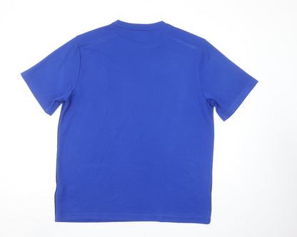 Reebok Men's Blue 2XL Athletic Performance Moisture Wicking T-Shirt
