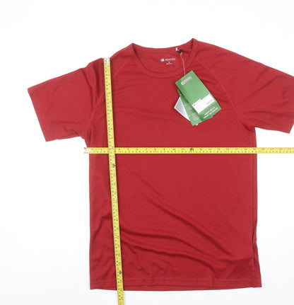 Mountain Essentials Men's Red Short Sleeve Climate T-Shirt Size M
