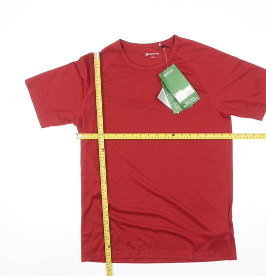 Mountain Essentials Men's Red Short Sleeve Climate T-Shirt Size M