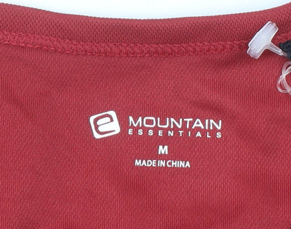 Mountain Essentials Men's Red Short Sleeve Climate T-Shirt Size M