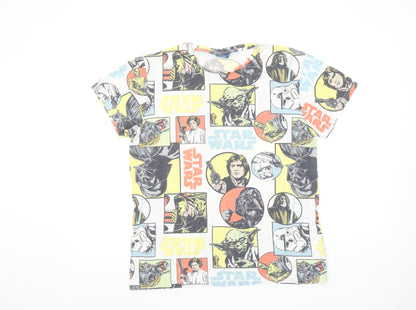 Star Wars Men's Multicoloured Graphic Print Cotton T-Shirt M