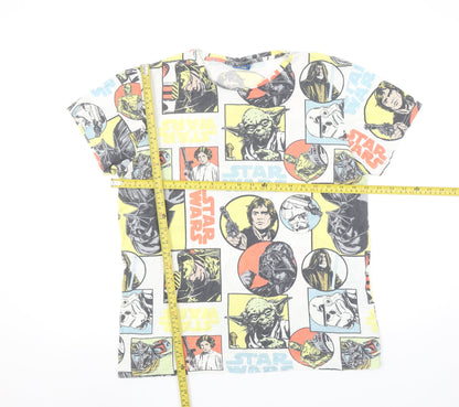 Star Wars Men's Multicoloured Graphic Print Cotton T-Shirt M