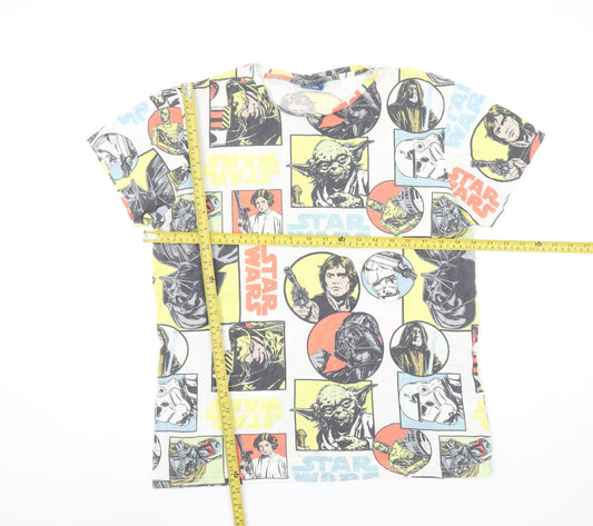 Star Wars Men's Multicoloured Graphic Print Cotton T-Shirt M