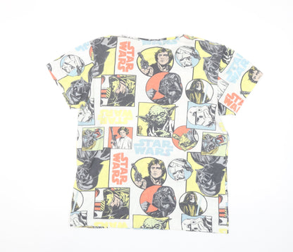 Star Wars Men's Multicoloured Graphic Print Cotton T-Shirt M