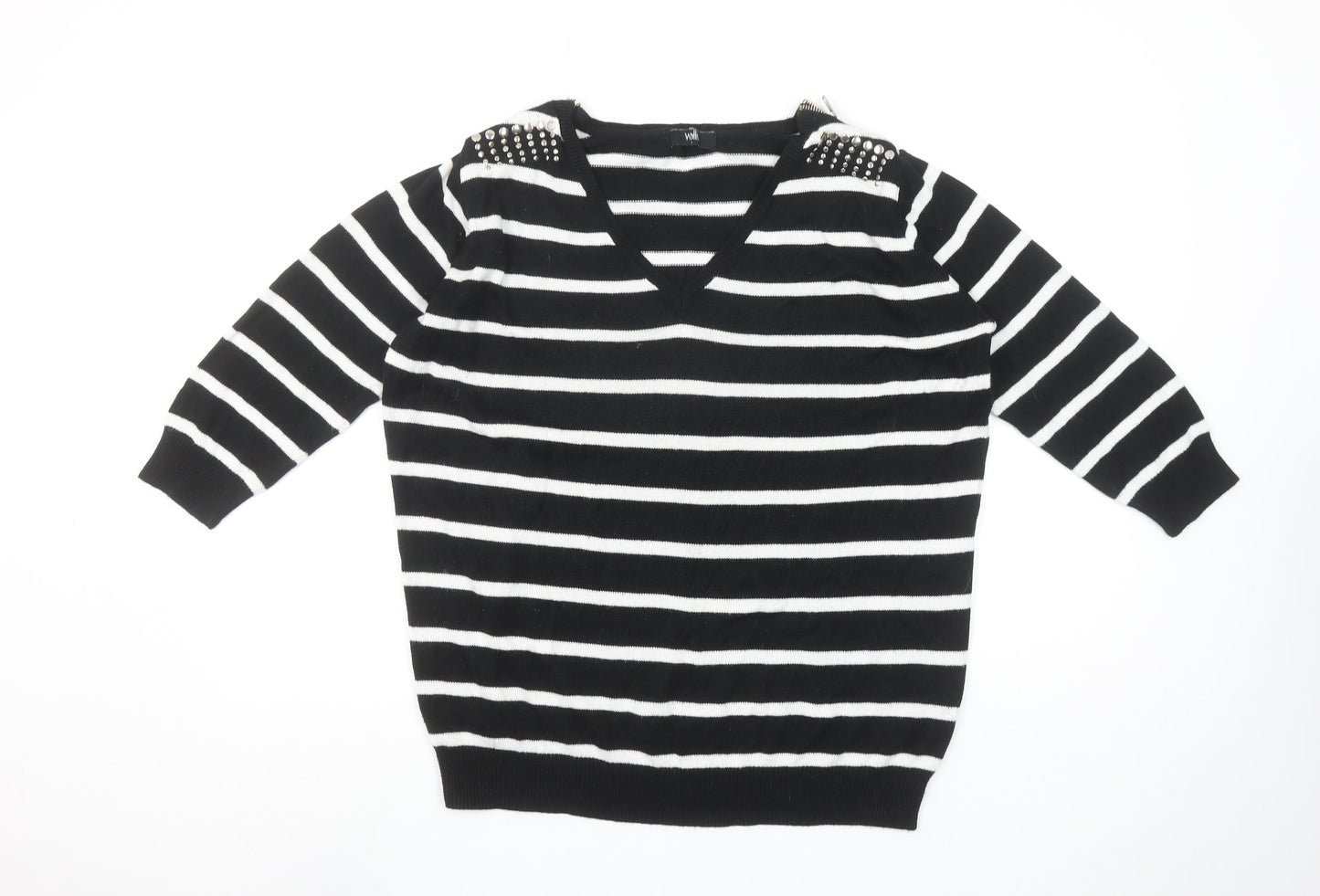 Womens UK Size M Wallis Black Pullover Jumper