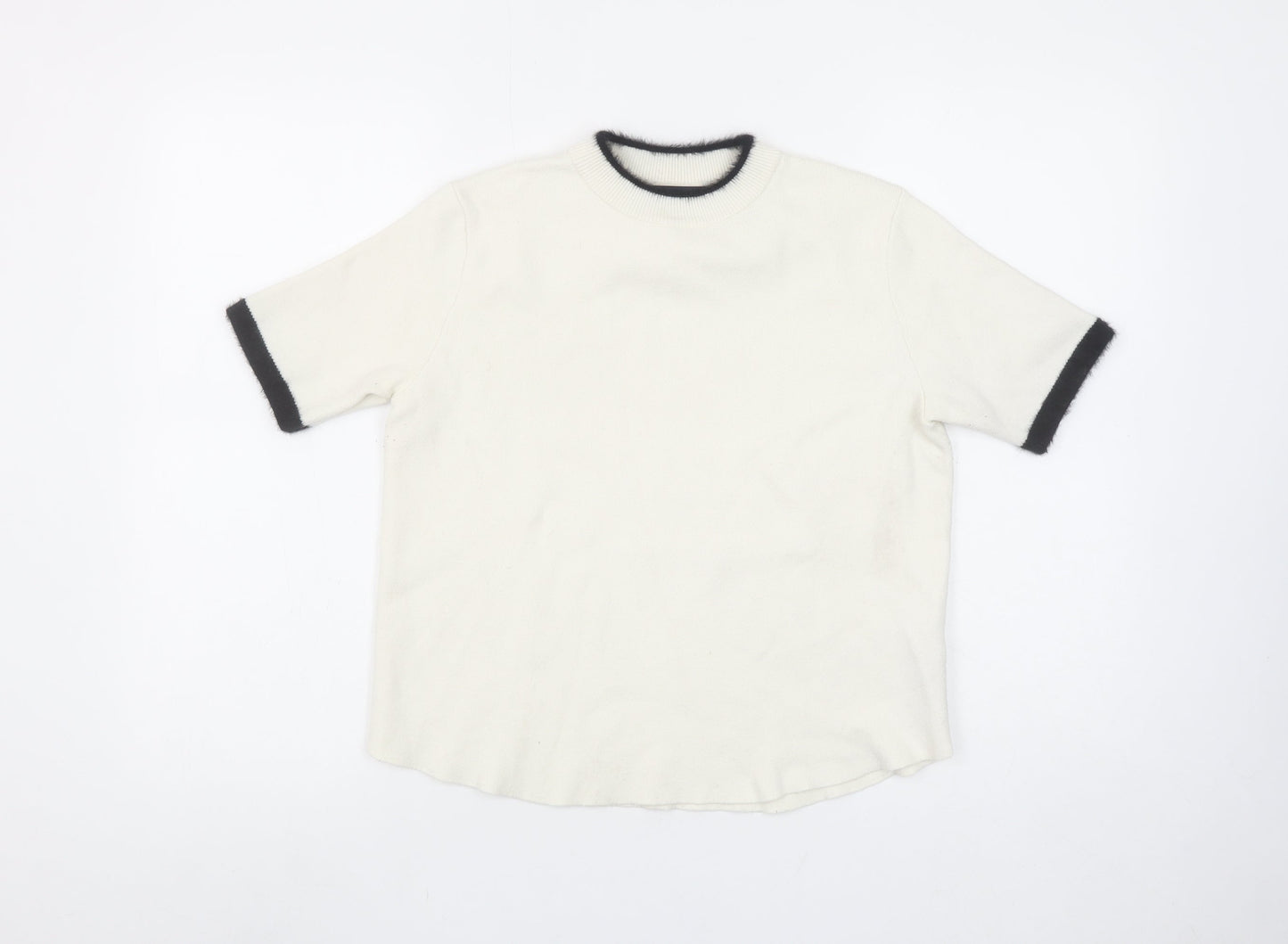 Womens UK Size S Zara Ivory Pullover Jumper