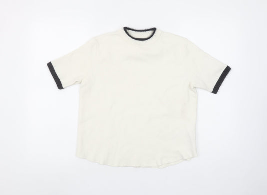 Womens UK Size S Zara Ivory Pullover Jumper
