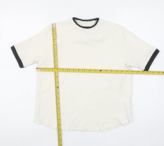 Womens UK Size S Zara Ivory Pullover Jumper