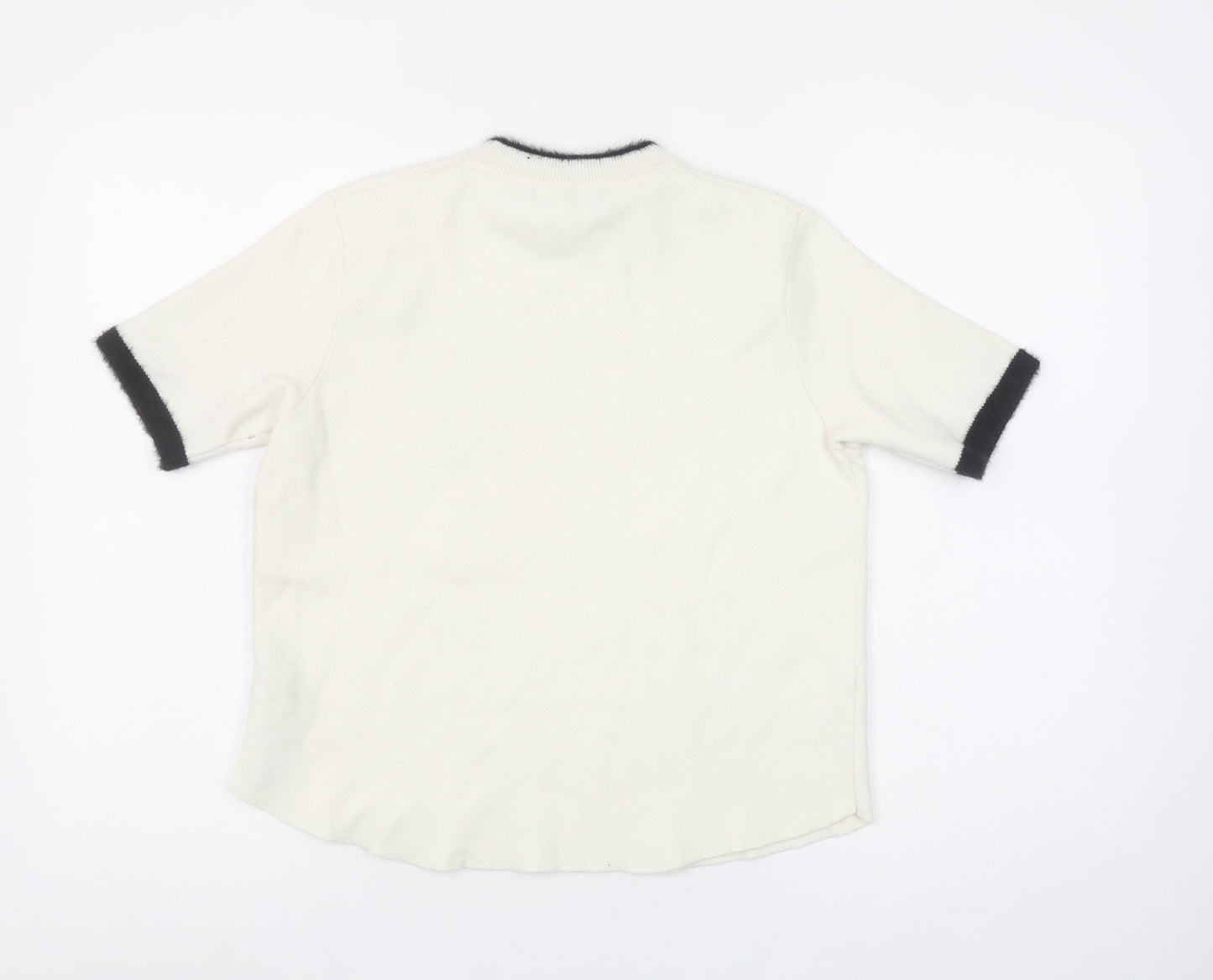 Womens UK Size S Zara Ivory Pullover Jumper