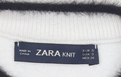 Womens UK Size S Zara Ivory Pullover Jumper