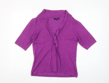 Womens UK Size M Linea Purple Basic Blouse