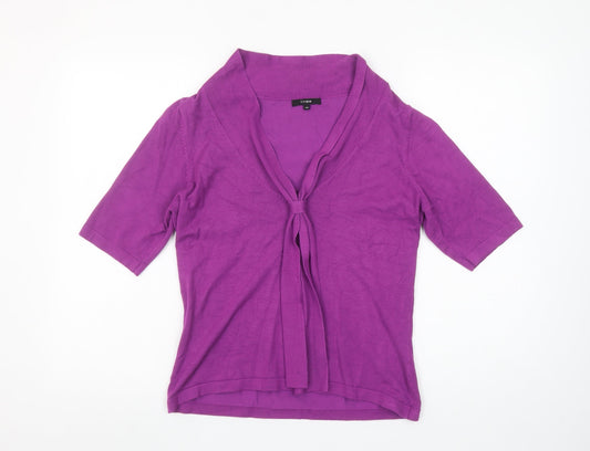 Womens UK Size M Linea Purple Basic Blouse