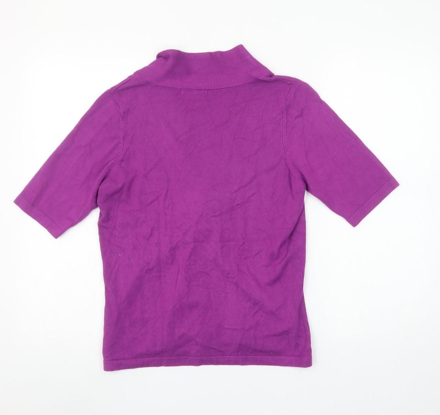 Womens UK Size M Linea Purple Basic Blouse