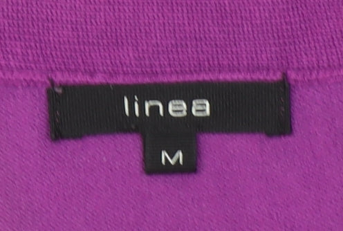 Womens UK Size M Linea Purple Basic Blouse