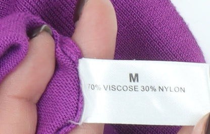 Womens UK Size M Linea Purple Basic Blouse