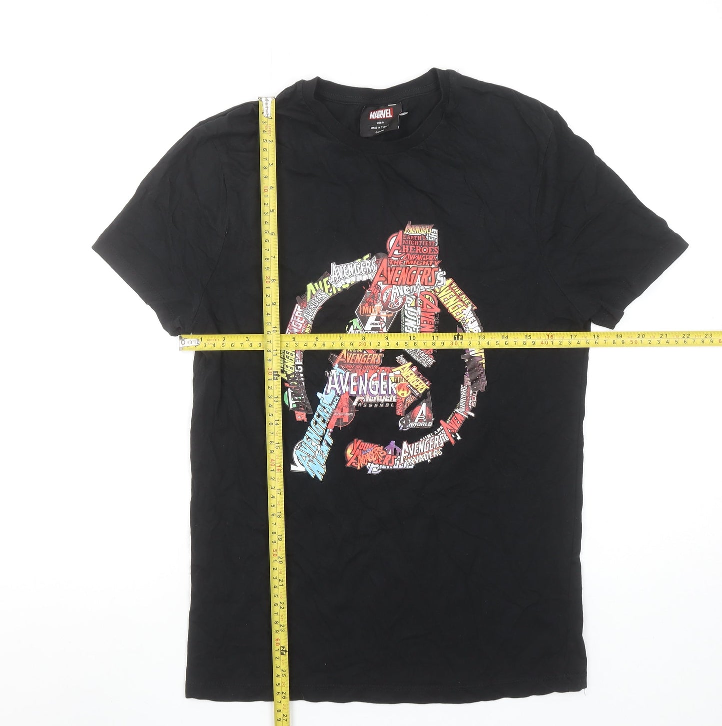 Marvel Avengers Black Men's M Short Sleeve Graphic T-Shirt