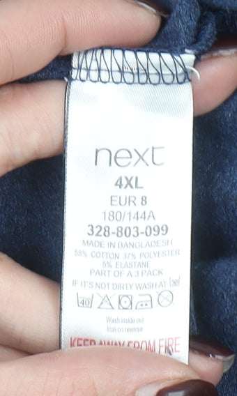 Next Men's Blue 4XL Brooklyn Graphic Print Crew Neck T-Shirt