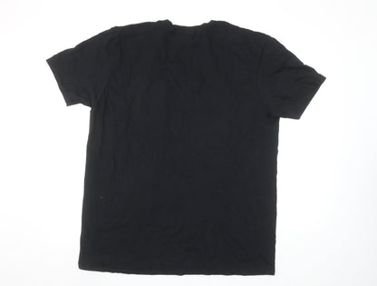 Rick and Morty Black XL Men's Graphic Short Sleeve T-Shirt