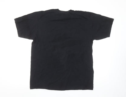 Marvel Men’s Black Groot Graphic Print Cotton T-Shirt Size L