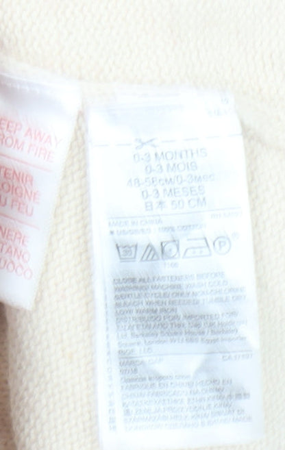 Baby GAP Red Beige Fair Isle Knit Jumper 0-3 Months Unisex Winter Pullover